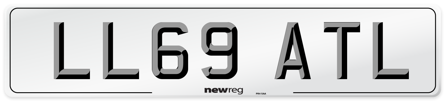 LL69 ATL Number Plate from New Reg